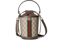 Ophidia mini bucket bag in Beige Bordeaux GG Canvas | GUCCI® SI