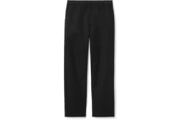 Cotton twill pant with Web detail in Black Ready-to-wear