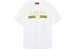 プリント コットンジャージー Tシャツホワイト | GUCCI公式