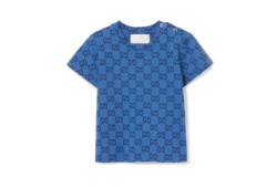 ベビー〕プリント コットン Tシャツブルー | GUCCI公式