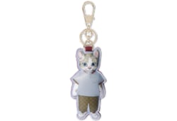日本限定 ヒグチユウコ 猫 （BO）キーチェーン ライトブルー