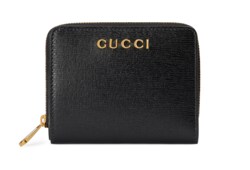 財布・小物その他 GUCCI 'Petit Maramont' wallet GG Marmont mini zip wallet in black leather | GUCCI® US