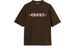 Tシャツ・カットソー GUCCI Men T Shirts 806250XJHHO 1043 BLACK Cotton-silk GG faille shirt in black | GUCCI® US