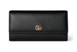 【現行未使用品】GUCCI グッチ ダブルG コンチネンタルウォレット 長財布 ダブルG コンチネンタルウォレットブラックレザー | GUCCI公式