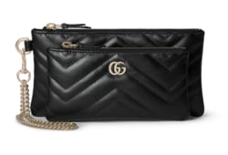 グッチ　GUCCI 黒　ポーチ　皮 GUCCI グッチ ポーチ レディース ブランド ハンドポーチ