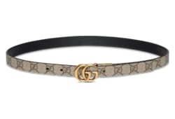 【GUCCI】グッチ　GGマーモント スリムベルト リバーシブル GGマーモント〕リバーシブル スリムベルトピンク＆ブラック