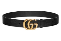 GUCCI ブラックレザーベルト GUCCI グッチ ブラック レザー ベルト
