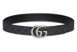 24新作 グッチ ダブルG スリムベルト ダブルG スリムベルトブラック レザー | GUCCI公式