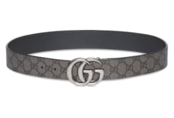 GUCCI ホワイトレザーベルト ダブルGロゴ Gucci グッチ ダブルG ベルト - FARFETCH