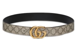 GG Marmont reversible belt in black leather | GUCCI® MX