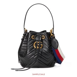 gg marmont quilted leather bucket bag