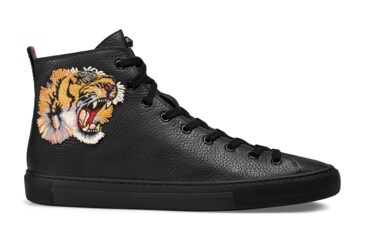 gucci leather high tiger
