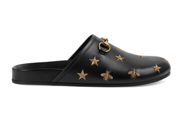 gucci leather horsebit slipper mens