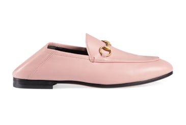 women's leather horsebit chain loafer