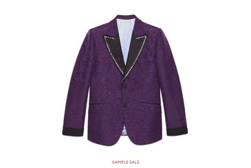 Brocade jacquard evening jacket