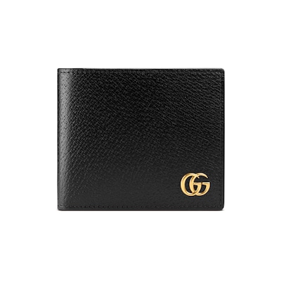 GGマーモント〕 レザー コインウォレットブラック レザー | GUCCI® JP