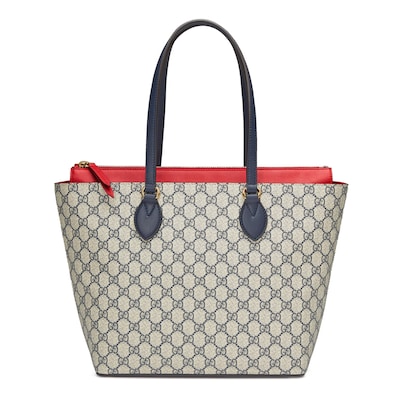 Borsa shopping gucci in tessuto gg supreme top