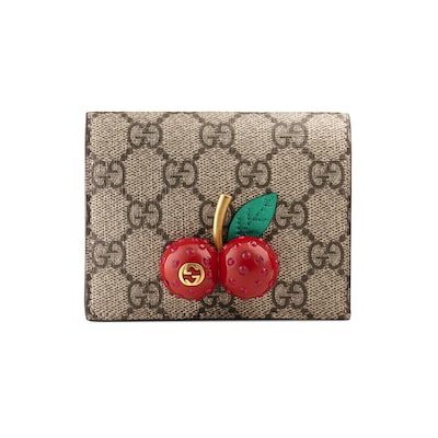 最終価格 GUCCI 財布 さくらんぼGGスプリーム キャンバス カードケース-