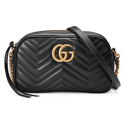 ✨極美品✨グッチ GUCCI ショルダーバッグ GGマーモント ブラック-