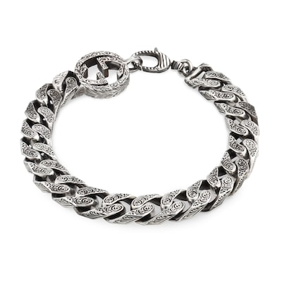 GUCCI Interlocking Chain Bracelet Undefined Sterling Silver