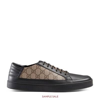 gucci gg supreme sneaker black