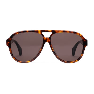 Aviator sunglasses with 2025 gucci stripe