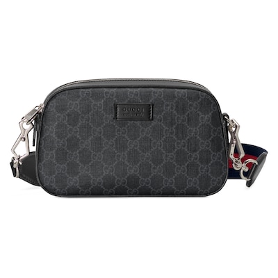 Bolsa con correa cruzada negra GG inGG Supreme GUCCI MX