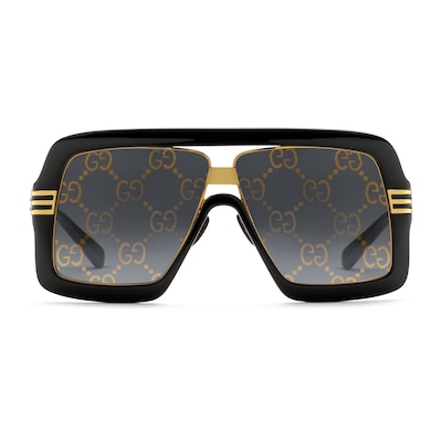 GUCCI　サングラス　縁無  正規品 眼鏡 スクエア ケース付き ハイブランド グッチ サングラス GUCCI GG0987SA 001 60サイズ スクエア 日本