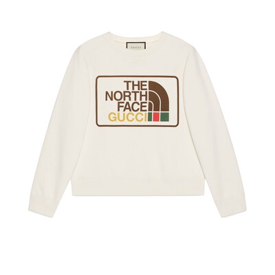 The North Face x Gucci print jumper in Off white GUCCI