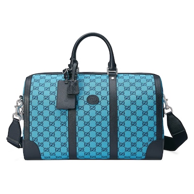 gucci duffle bag blue