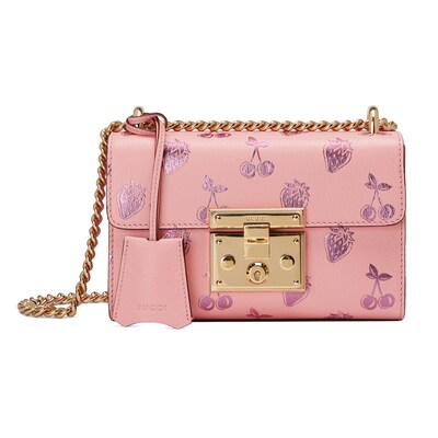 Gucci padlock hotsell bag pink