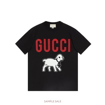 Gucci t shirt nera clearance