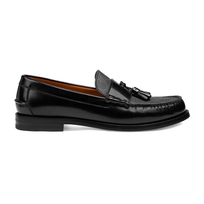 Black best sale loafer tassel