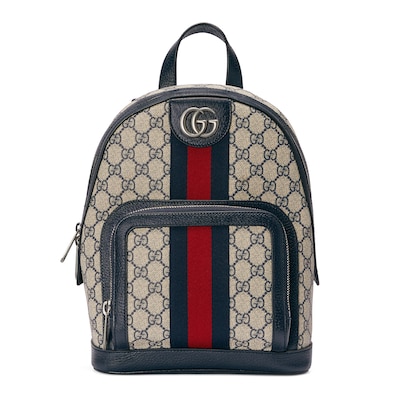 Ophidia small backpack in beige and blue GG Supreme GUCCI MX