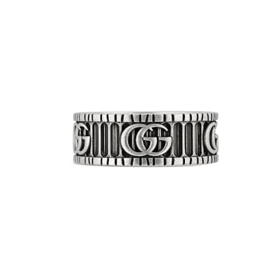 925 Sterling Silver Ring With Double G | GUCCI® US