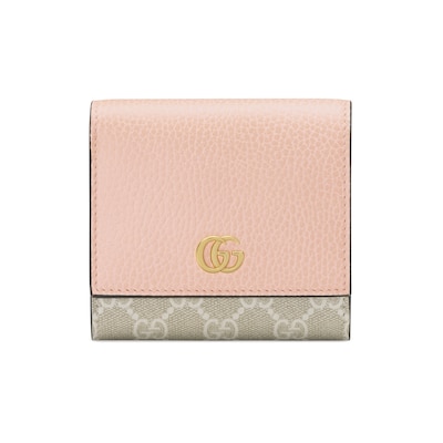 正規品☆訳あり【GUCCI】グッチ☆ダブルGG☆ウォレット☆ピンク☆折財布-