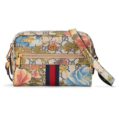 Ophidia GG Mini Tasche mit Flora Print in mehrfarbiger GG Supreme mit Flora Print GUCCI DE