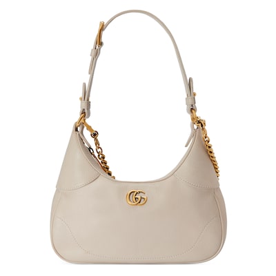 Aphrodite small shoulder bag in white leather | GUCCI® US