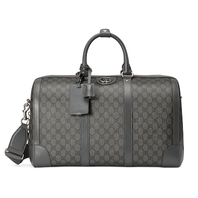 Borsa da viaggio Ophidia misura piccola in Tessuto Supreme grigio