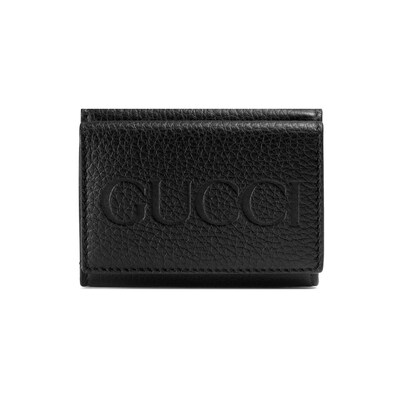 日本限定 GUCCI ロゴ ミニウォレットブラック＆ダークオレンジ