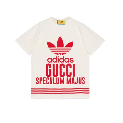 adidas x Gucci コットン Tシャツホワイト | GUCCI® JP