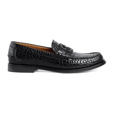 Black clearance alligator loafers