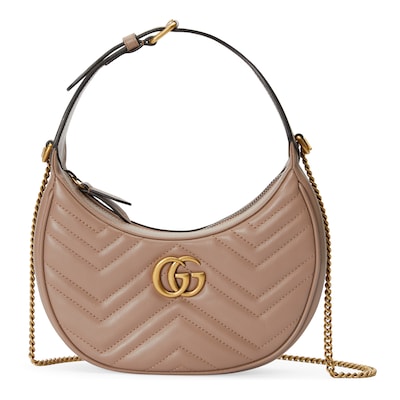 GG Marmont half-moon-shaped mini bag