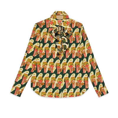 Gucci camicia seta shop