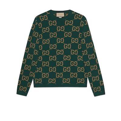 Gucci logo sweater womens hotsell