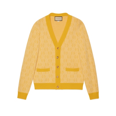 Gold hot sale gucci cardigan