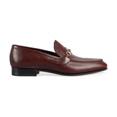 Maroon gucci loafers sales