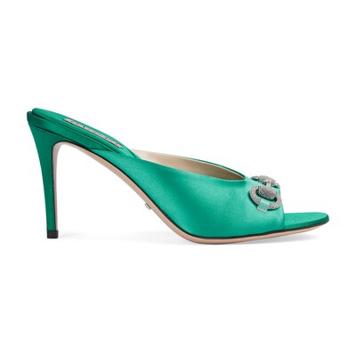 Satin gucci outlet slides women