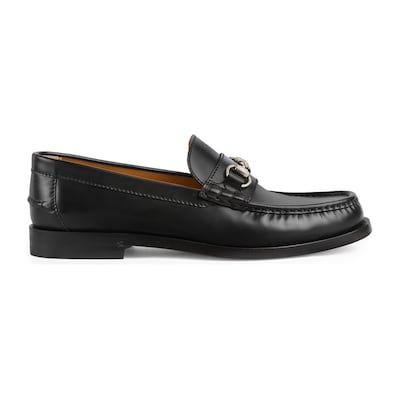 Mens gucci patent leather loafers discount