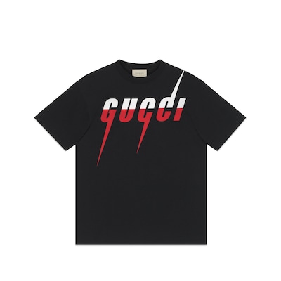 GUCCI ブレード プリント Tシャツブラック コットン | GUCCI® JP